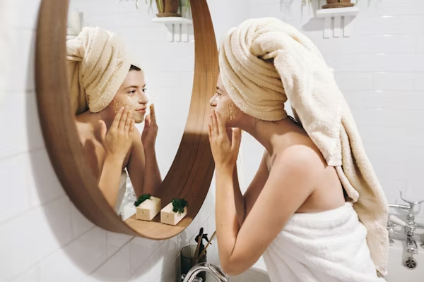 “Morning skincare routine – 10-minute self-care rituals for busy women”